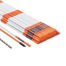 VEVOR Driveway Markers, 50 PCS 48 inch, 0.4 inch Diameter, Orange Fiberglass Pol - $2,388.48 MXN