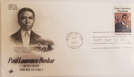 First Day Issue Paul Laurence Dunbar American Poet May 1 1975 - £3.18 GBP