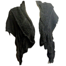 Style Womens Cardigan Cropped Sweater Black Short Sleeve Shawl Waterfall... - £20.80 GBP
