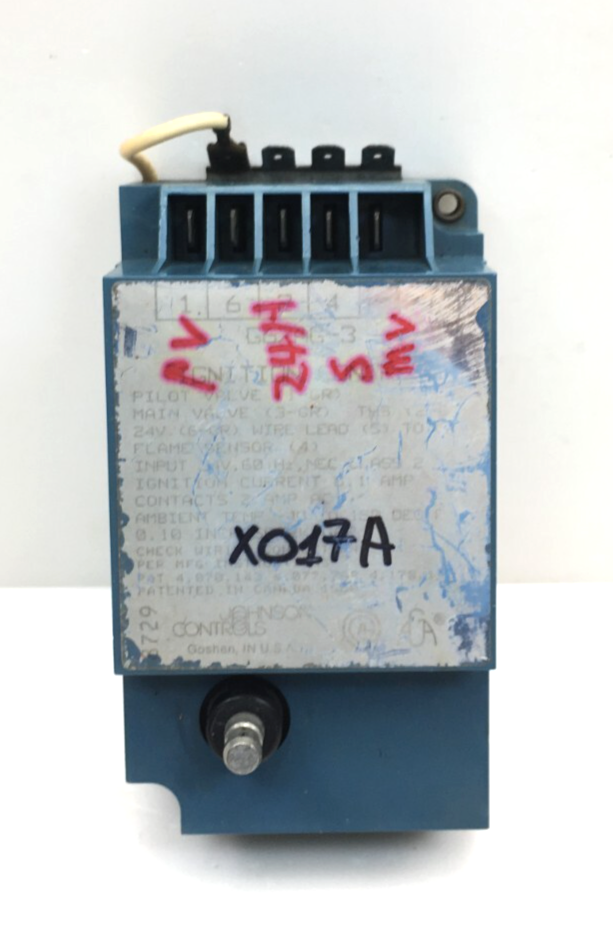 Johnson Controls G67AG-3 Ignition Control Module 24V used #X017A weather... - $85.00