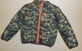 Nike Baby Boys 24 Month Hooded Winter Puffer Jacket Coat Brown Green Camo 66G083 - $46.52