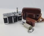 Vintage Voigtlander Vitessa Rangefinder Camera 35mm w/ Leather Case &amp; flash - $188.09