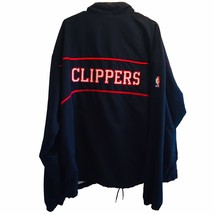 Champion Brand Vintage Los Angeles Clippers Jacket Snap Front Men&#39;s Sz XXL 90&#39;s - £60.75 GBP