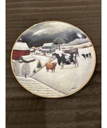 The American Folk Art Collection &quot;Cows In Winter&quot; plate - $24.98 CAD