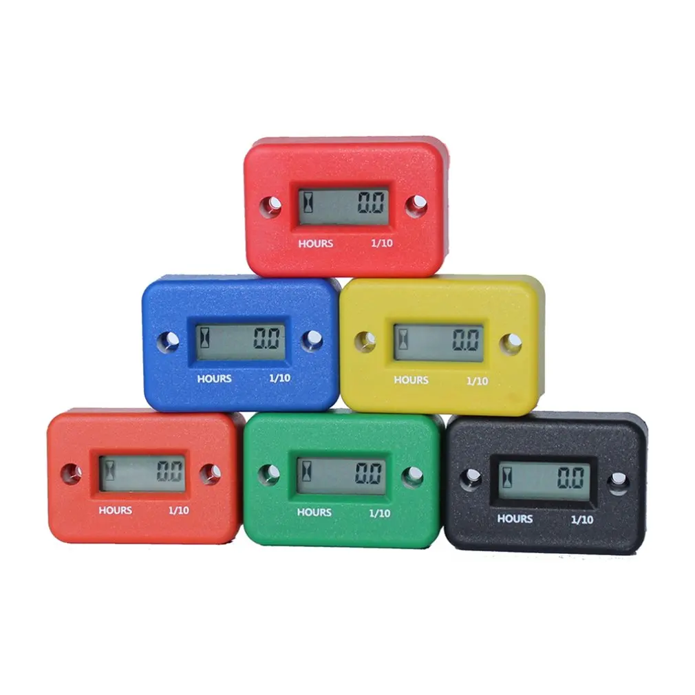 Hot Motorcycle Hour Meter With Battery LCD Digital Timer With Inductive Moto - £7.44 GBP+