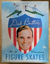 Vintage Dick Button Black World Champion Figure Skates 25/27 in Original... - £21.42 GBP