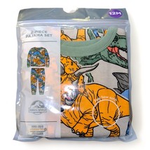 Jurassic World Toddler Boys 2 Pc Long Sleeve Snug Fit Pajama Set Orange ... - £14.11 GBP