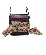 Victoria&#39;s Secret Garden Wildberry Bouquet Candle in Wire Basket Farmhou... - $24.05 CAD