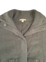 Forever 21 Gray Knit Cape Cardigan Sweater Short Sleeve Hooded Size S image 3