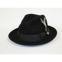 Men BENTLY HEADWEAR Hat Australian Wool Fedora Theo Collection TH700 Black image 4