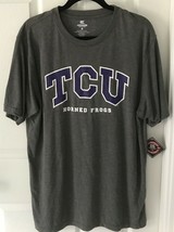 Large TCU Horned Frogs Colosseum Short Sleeves Gray T-Shirt 25 Years NWT - £17.99 GBP