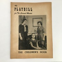 1953 Playbill Coronet Theatre Present Lillian Hellman&#39;s The Children&#39;s Hour - £22.37 GBP