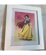 Professionally Framed Disney Print Princess Snow White 17&quot; x 14&quot; Pink Wh... - $37.04