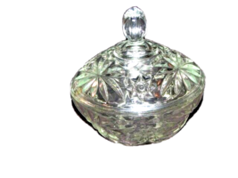 2 SMALL CANDY / JELLY DISH WITH LID ANCHOR HOCKING EARLY AMERICAN PRESCU... - £14.41 GBP