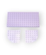 Lego Lavender Light Purple 6003 6x6 Round Corner Plate &amp; 92438 Plate 8x1... - £9.34 GBP