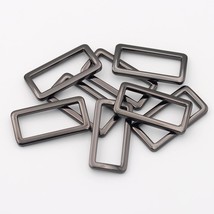 8 Pcs Metal Flat Rectangle Rings Buckle For Bag Belt Strap Heavy Duty Square Loo - £14.91 GBP