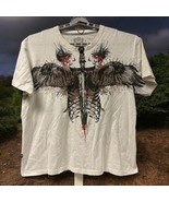 Vintage Y2K Marc Ecko Face Wings Sword Graffiti Graphic shirt XXL Distre... - €14,41 EUR