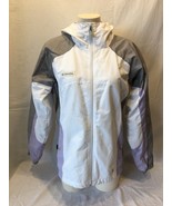 Columbia White Hooded Long Sleeve Girls Cotton Lined Full Zip Jacket Siz... - $19.80
