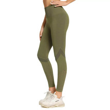 Women&#39;s Seamless leggings high waist hollow out yoga leggings Olive Green -XL. - £9.42 GBP