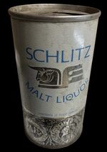 Old Vintage Schlitz Beer Can Metal Sign 8x12in  Mancave Garage 9 - $24.74
