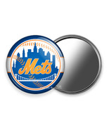 NY NEW YORK METS BASEBALL TEAM PURSE POCKET HAND MIRROR MLB SPORTS FAN G... - $15.49+