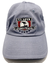 US Open Golf Hat Pebble Beach USGA Member 2010 Strapback Gray Embroidered Cap - $17.30