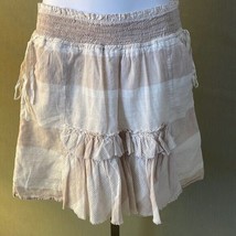 Banana Republic cotton skirt size 2 stretch waist &amp; tie - £23.36 GBP