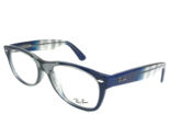 Ray-Ban Eyeglasses Frames RB5184 5516 Blue Clear Square Full Rim 52-18-145 - $111.98