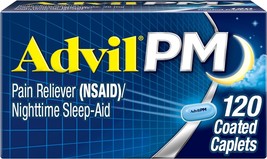 Advil PM Pain Reliever And Nighttime Sleep Aid, Pain Medicine With Ibuprofen For - £26.36 GBP