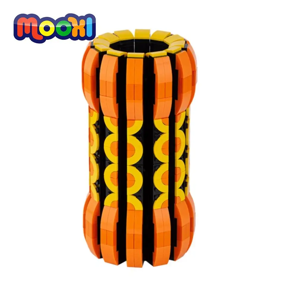 MOOXI Creative 909Pcs MOC Brick Flower Bouquet Vase Compatible 10280 10313 40646 - £85.06 GBP