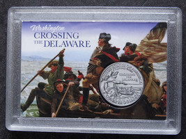 Washington Crossing the Delaware Quarter Frosty Case Coin Holder 2X3 He ... - $7.49