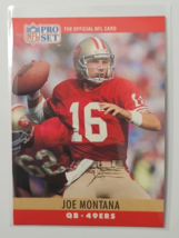 1990 Pro Set Football Card #293 Joe Montana - £1.52 GBP