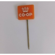 Vintage Co-Op Orange German Stick Pinback Lapel Hat Pin - £6.69 GBP
