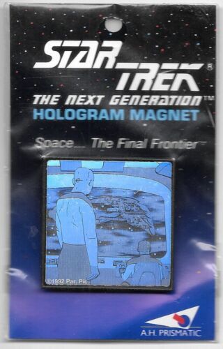 Star Trek: The Next Generation Capt Picard Romulan Ship Hologram Magnet 1992 NEW - $9.74