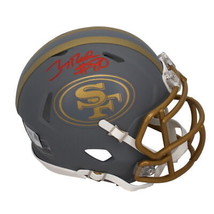Jerry Rice Autographed (Red) San Francisco 49ers Mini Slate Helmet Fanatics - £203.19 GBP