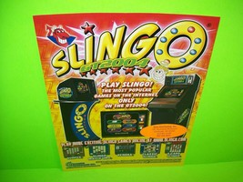 Slingo Original 2003 Video Arcade Game Promo Flyer GT2004 Vintage Retro Promo - £17.45 GBP