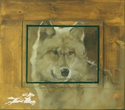 Faced With Nature by Mary Roberson Wildlife Wolf Open Edition Print - £31.06 GBP