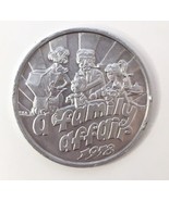 Vintage MARDI GRAS A Family Affair 1978 HESTIA 1976 Token Silver Tone - $12.00