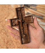 Bgcopper 6&quot; Savior Jesus Cross Woodcarving - Mini version - €34,98 EUR