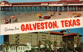 Greetings from Galveston Texas Postcard PC392 - £3.98 GBP