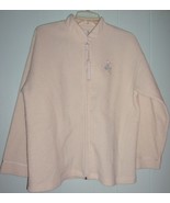 Aria Cream Zip-Up Fleece Jacket Size Size M 12/14 - €4,28 EUR