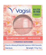 Vagisil Scentsitive Scents V-Friendly Bath Bomb, PEACH BLOSSOM - $11.58