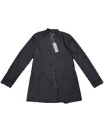 Eileen Fisher 10 Petite Polished Ramie Stretch Long Black Jacket Blazer NWT - $2,363.47 MXN