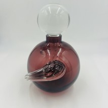 Perfume Glass Act Studio Vanity Bottle Lid Stopper Purple Twisted Home D... - $38.61