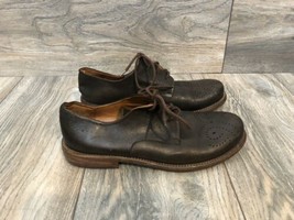 P. Monjo Brogue Lace-ups Brown Leather Size 6.5 (EU 37) - $168.30