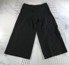 Comfy USA Pants Womens Small Black Lightweight Wide Leg Linen Culottes L... - $42.56