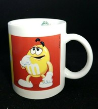 Collectible M&amp;M Coffee Tea Hot Chocolate Mug Yellow Blue Red Plain Peanut EUC - £6.06 GBP