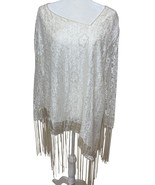 NEW Vintage-Inspired Lace Asymmetrical Top 2X Fringe Angelcore Bridal Pr... - $39.48