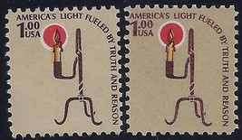 1610 - $1 Flame Color Shift Error / EFO &quot;Rush Lamp&quot; Mint NH - $7.49