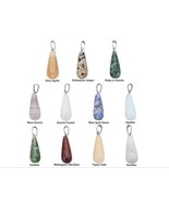 Natural Stone teardrop-shaped design, Oval Long Tears pendants Women Men... - $5.16